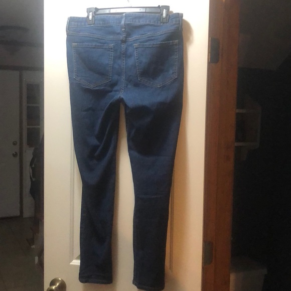 Dark Wash Mid-Rise Super Skinny Jeans - Picture 5 of 5